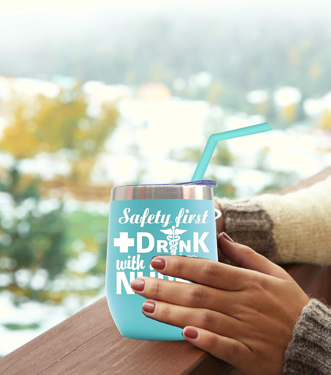 Nurse Gifts, Nurse Gifts for Women, Nursing Tumbler, Safety First Drink with a Nurse, New Nurse Gifts, Nurse Gift Ideas, Best Nurse Ever Gifts, Nursing Appreciation Gifts, Nurse Cups