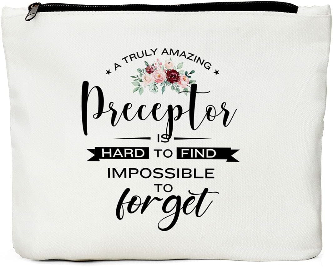 Makeup Bag, Nurse Preceptor Gifts, for Makeup & Travel, Multi Color, Canvas, Zipper