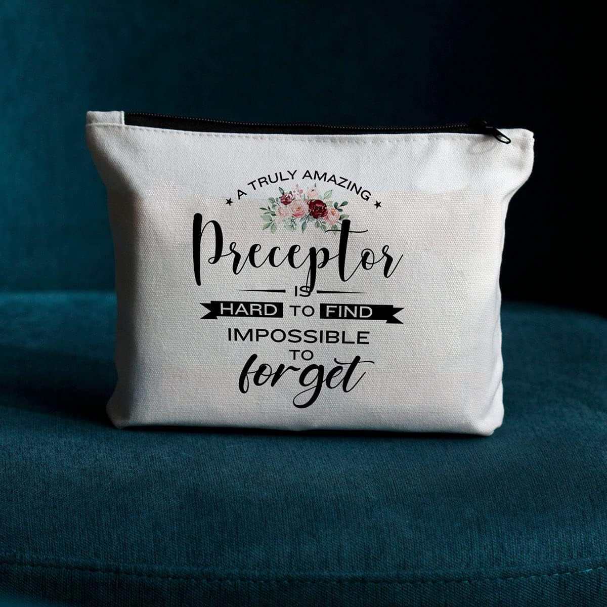 Makeup Bag, Nurse Preceptor Gifts, for Makeup & Travel, Multi Color, Canvas, Zipper