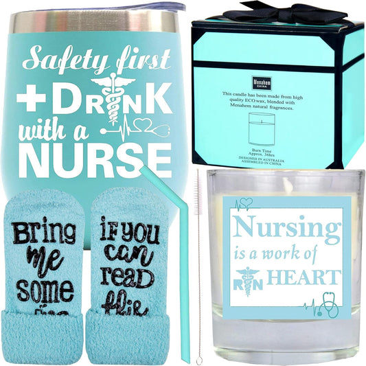 Nurse Gifts, Nurse Gifts for Women, Nursing Tumbler, Safety First Drink with a Nurse, New Nurse Gifts, Nurse Gift Ideas, Best Nurse Ever Gifts, Nursing Appreciation Gifts, Nurse Cups