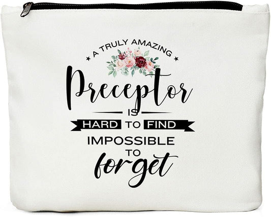 Makeup Bag, Nurse Preceptor Gifts, for Makeup & Travel, Multi Color, Canvas, Zipper